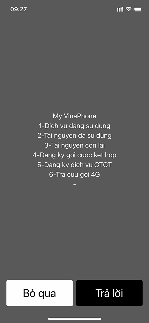 sử dụng thao tác ussd 123